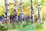 5x7" Greeting Card 'Spring Trees'