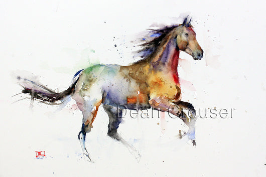 FREE SPIRIT Watercolor Horse Print